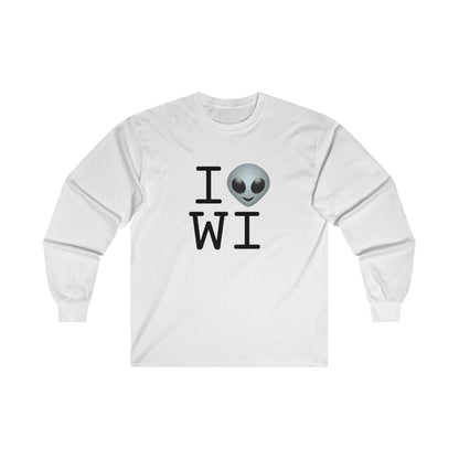 "I Feel Alien in Wisconsin" Long Sleeve Shirt