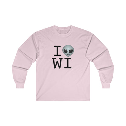 "I Feel Alien in Wisconsin" Long Sleeve Shirt