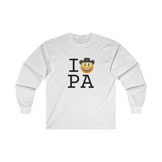 "I'm a Cowboy or Cowgirl in Pennsylvania" Long Sleeve Shirt