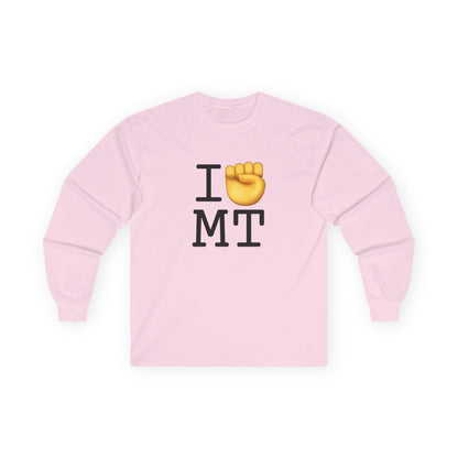 "I Raise my Fist with Montana" Long Sleeve Shirt