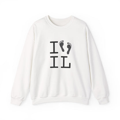 "I leave Footsteps in Illinois" Sweatshirt