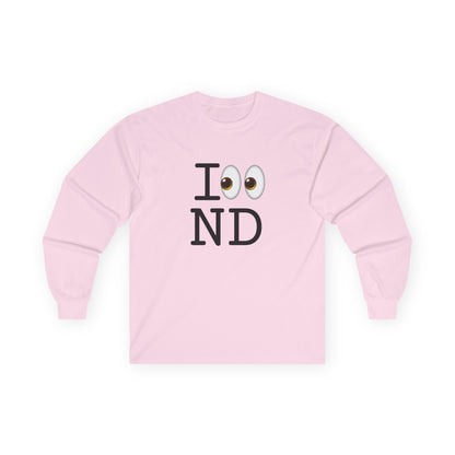"I Look at North Dakota" Long Sleeve Shirt