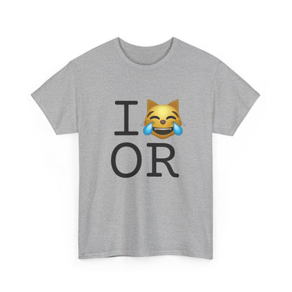 "I'm Laughing like a Cat at Oregon" Tee