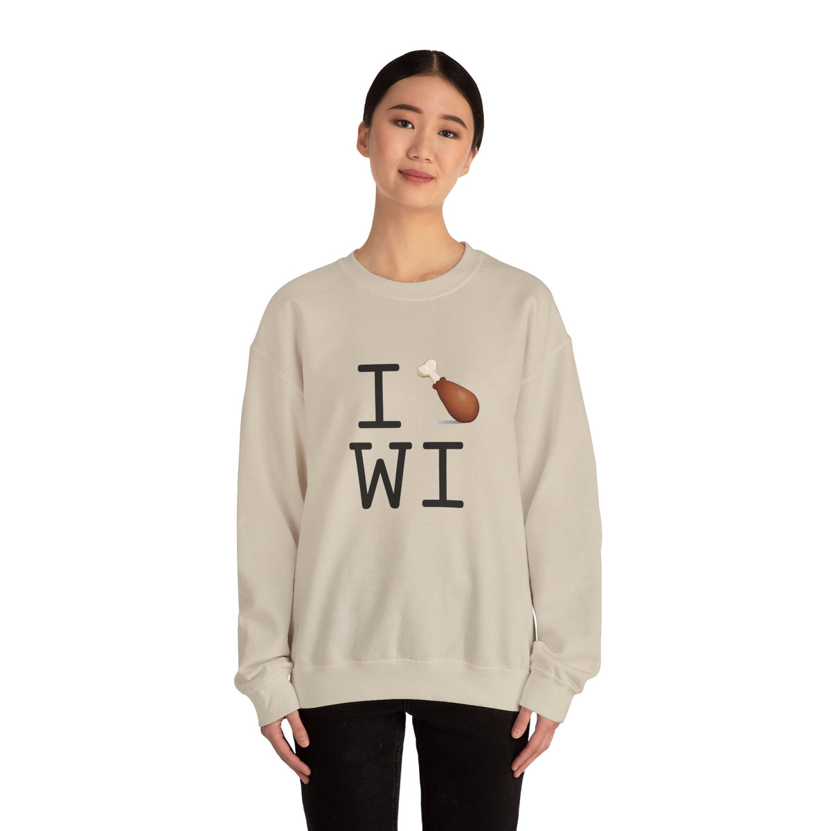 "I Chicken Drumstick Wisconsin" Sweatshirt