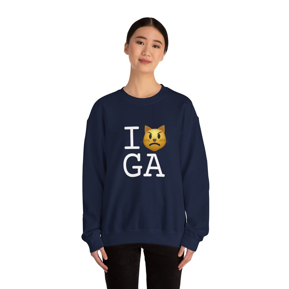 "I'm a Pouting Cat about Georgia" Sweatshirt