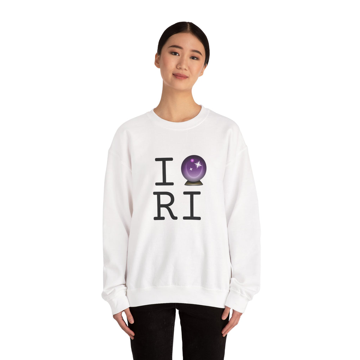 "I Predict the Future (Crystal Ball) of Rhode Island" Sweatshirt