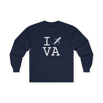 "I Fly Over Virginia" Long Sleeve Shirt