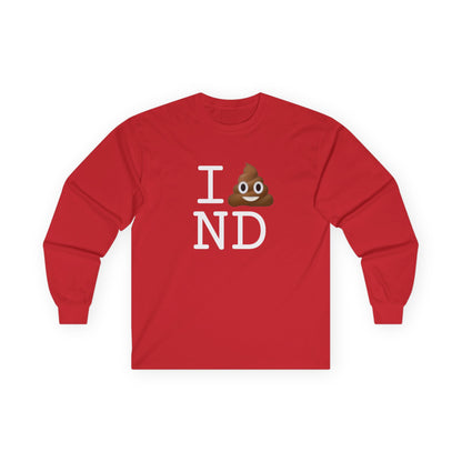"I Poop in North Dakota" Long Sleeve Shirt