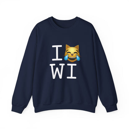 "I'm Laughing like a Cat at Wisconsin" Sweatshirt