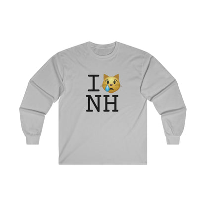 "I'm a Crying Cat about New Hampshire" Long Sleeve Shirt