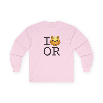 "I'm a Kissing Cat toward Oregon" Long Sleeve Shirt