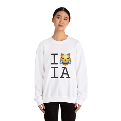 "I'm Laughing like a Cat at Iowa" Sweatshirt