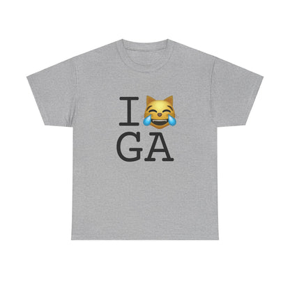 "I'm Laughing like a Cat at Georgia" Tee