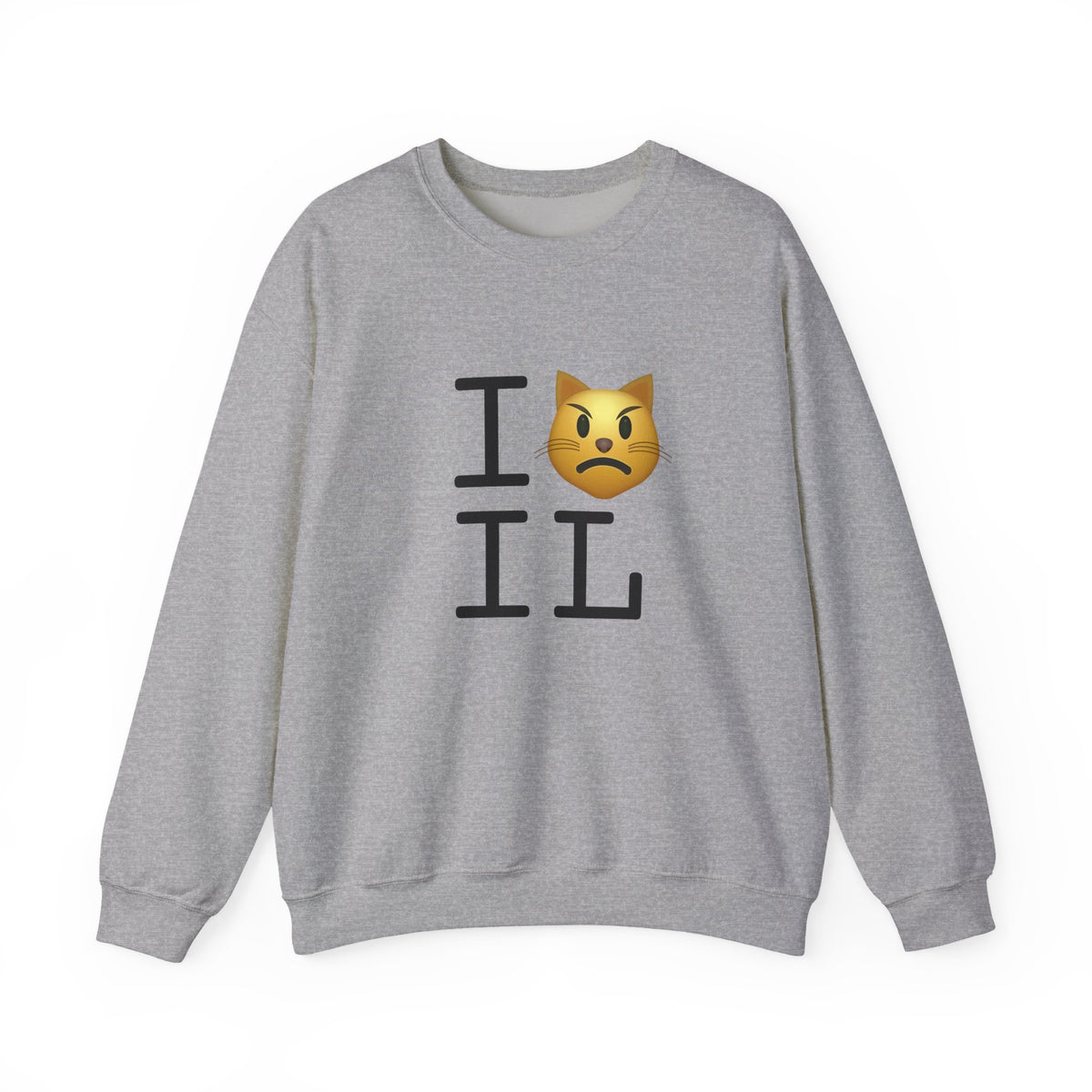 "I'm a Pouting Cat about Illinois" Sweatshirt