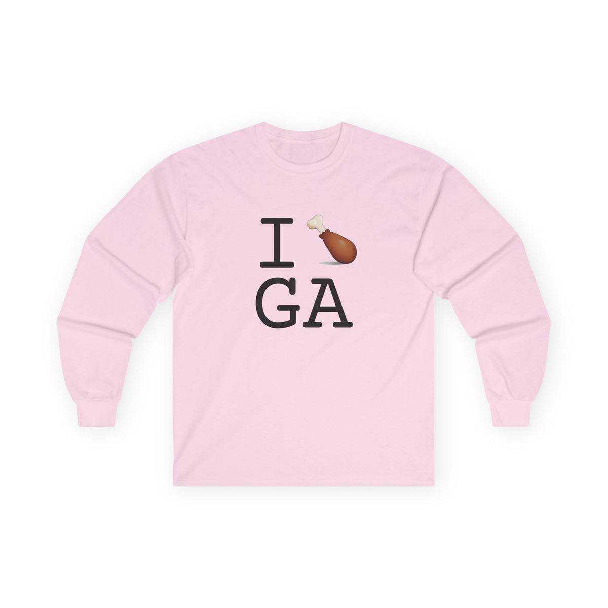 "I Chicken Drumstick Georgia" Long Sleeve Shirt