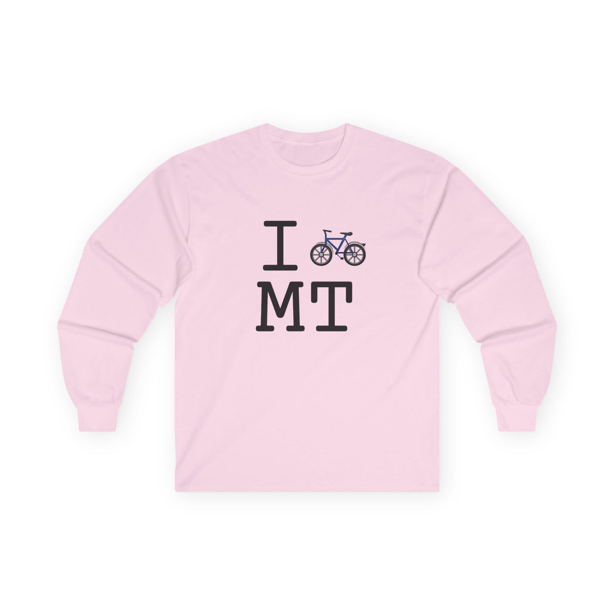 "I Bicycle Montana" Long Sleeve Shirt