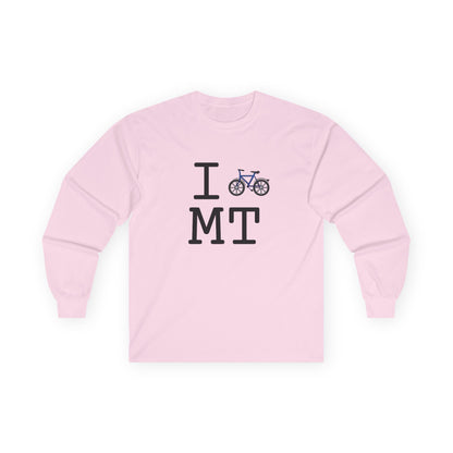 "I Bicycle Montana" Long Sleeve Shirt