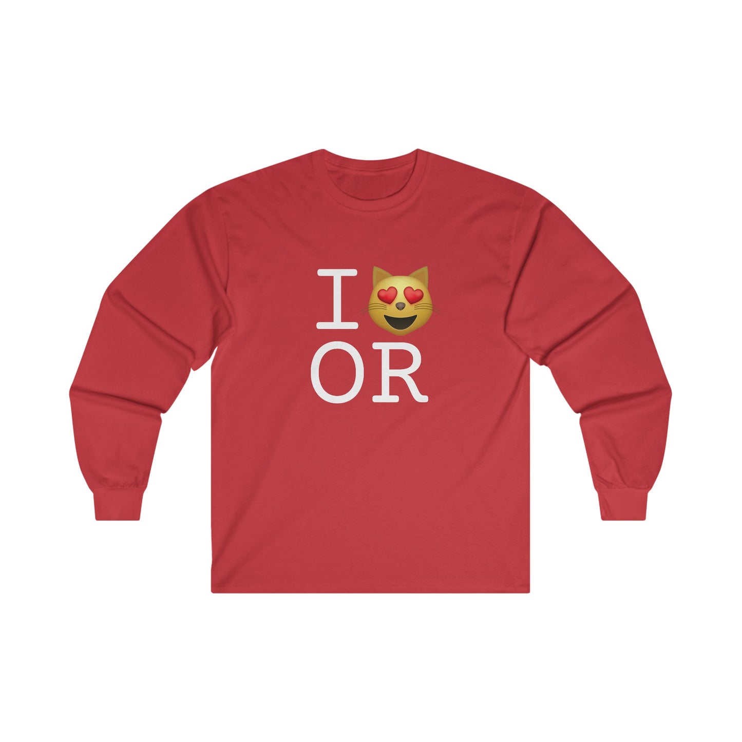 "I'm a Cat that Loves Oregon" Long Sleeve Shirt