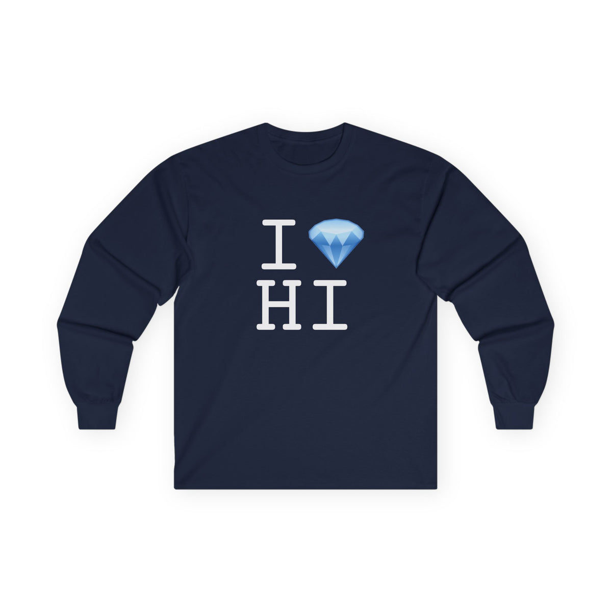 "I Diamond Hawaii" Long Sleeve Shirt