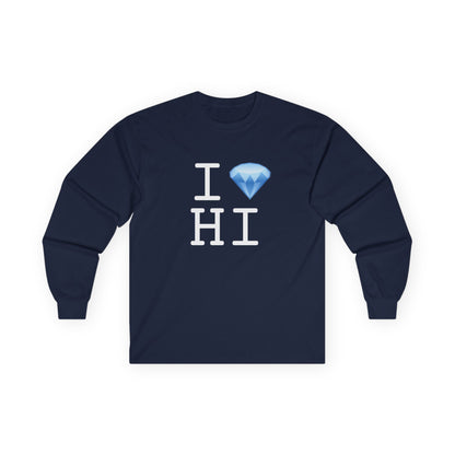 "I Diamond Hawaii" Long Sleeve Shirt