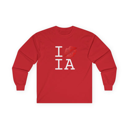 "I Kiss Mark Iowa" Long Sleeve Shirt
