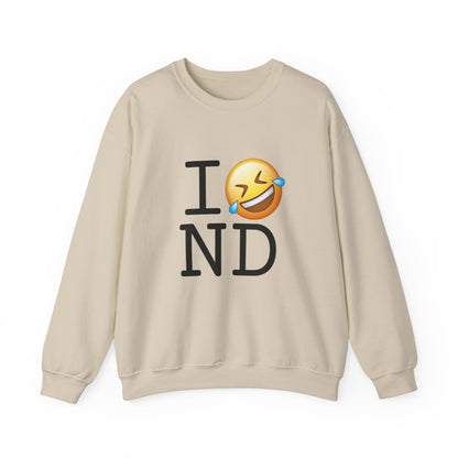 "I Laugh Hard (LMFAO) at North Dakota" Sweatshirt