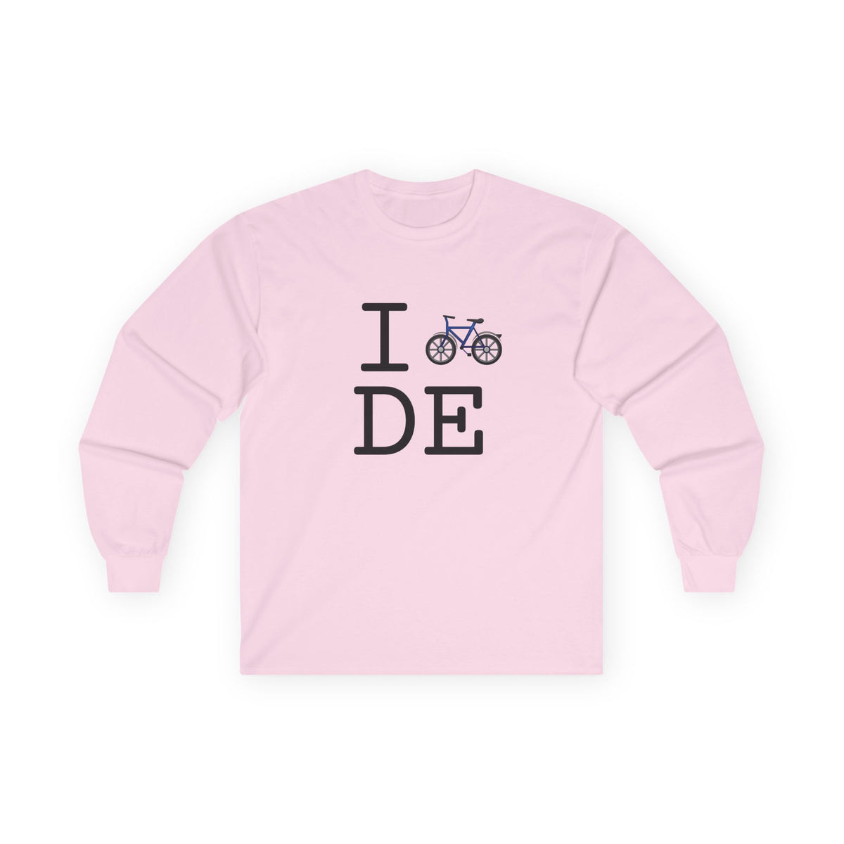 "I Bicycle Delaware" Long Sleeve Shirt