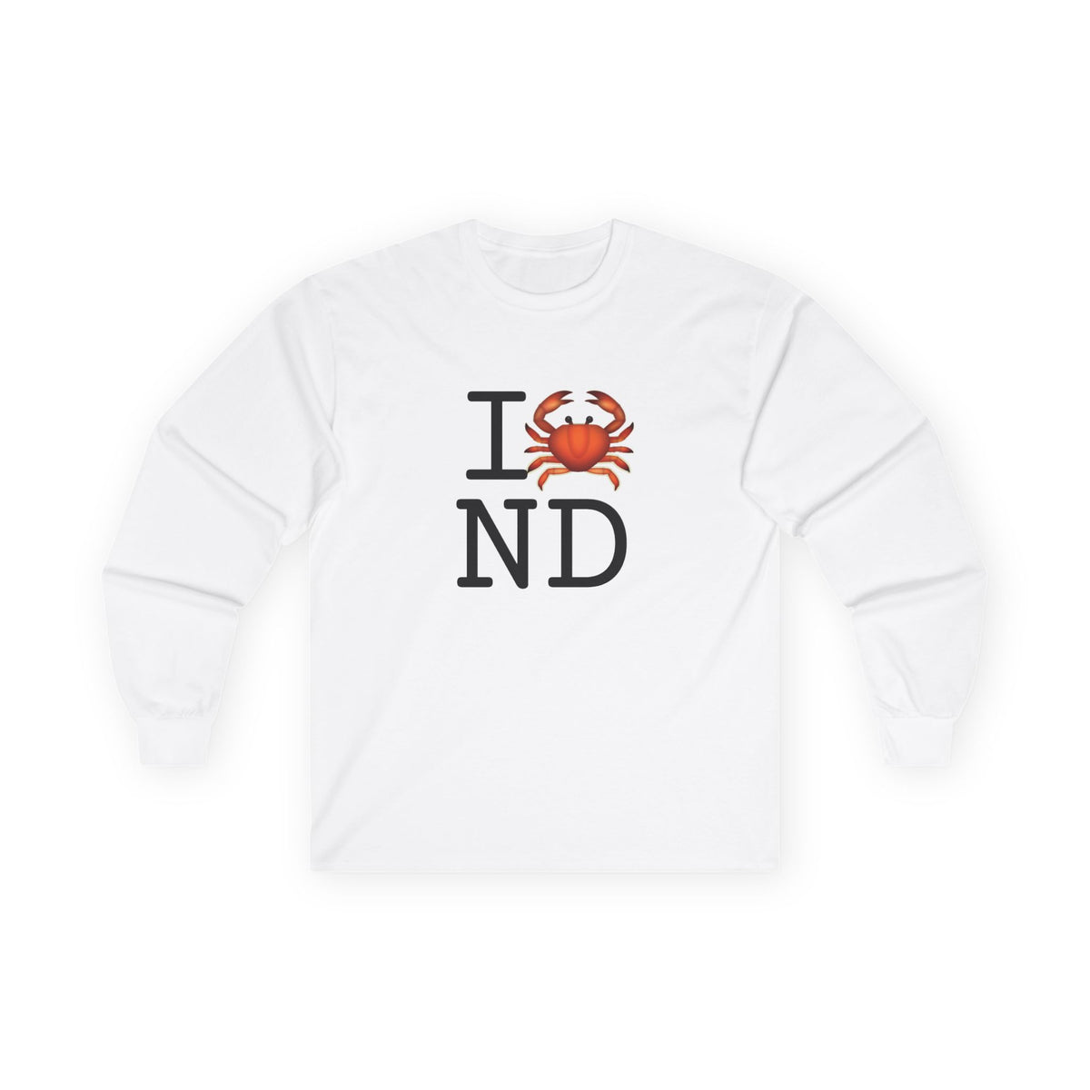 "I Crab North Dakota" Long Sleeve Shirt