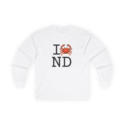 "I Crab North Dakota" Long Sleeve Shirt