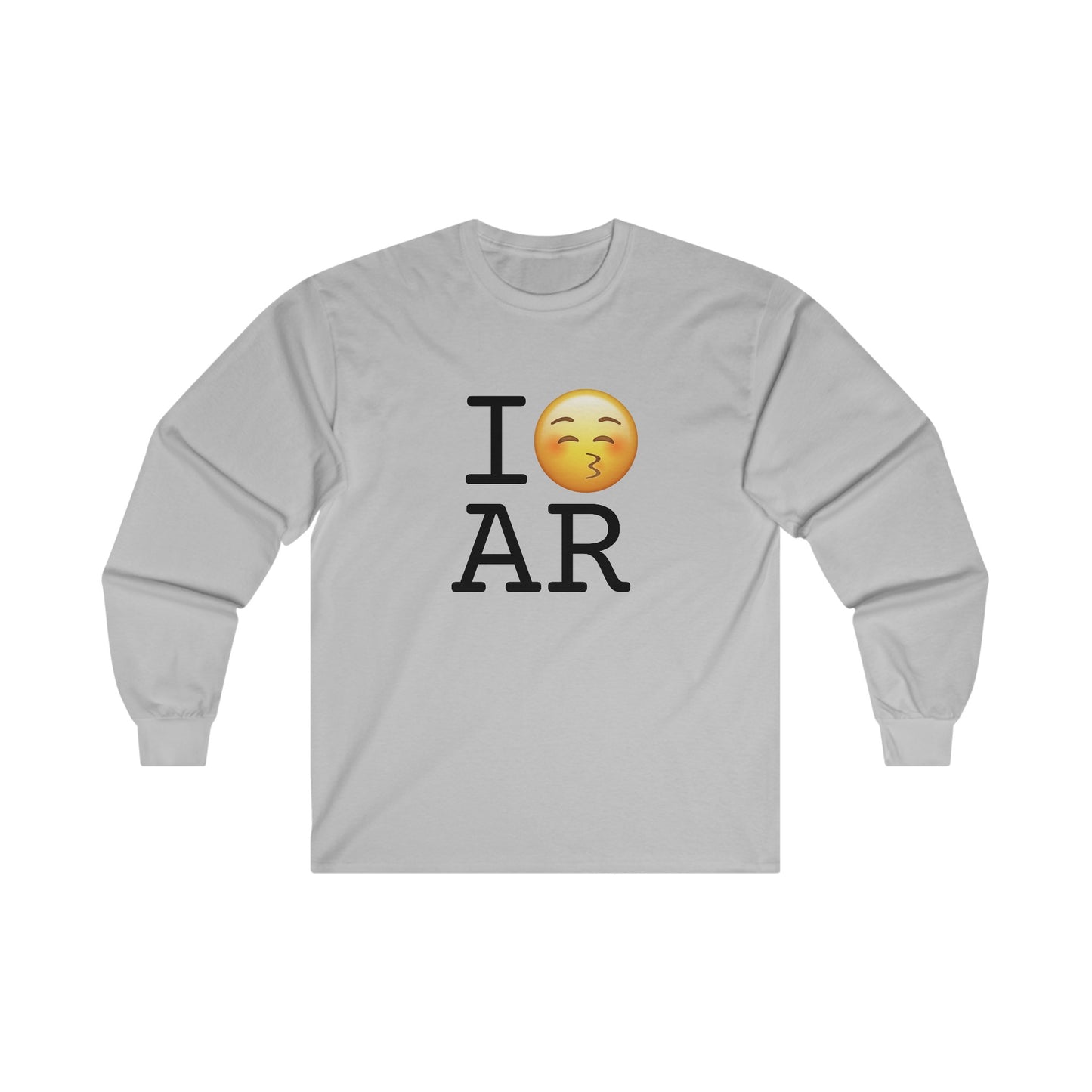 "I Kiss Arkansas" Long Sleeve Shirt