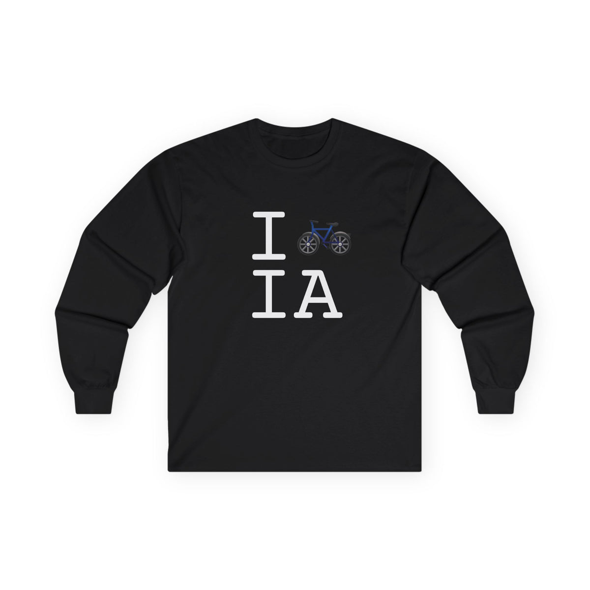 "I Bicycle Iowa" Long Sleeve Shirt