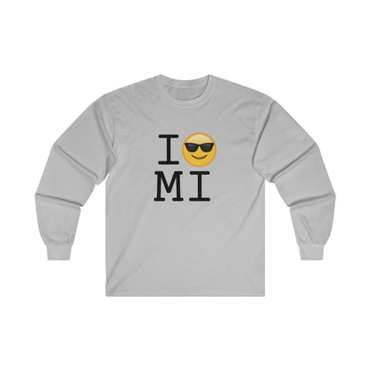 "I'm Cool with Michigan" Long Sleeve Shirt