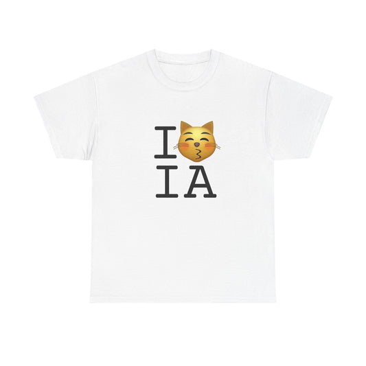 "I'm a Kissing Cat toward Iowa" Tee