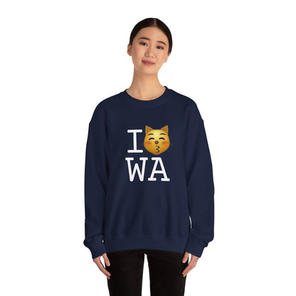 "I'm a Kissing Cat toward Washington" Sweatshirt