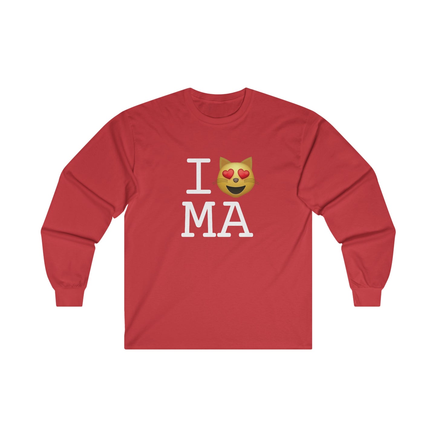 "I'm a Cat that Loves Massachusetts" Long Sleeve Shirt