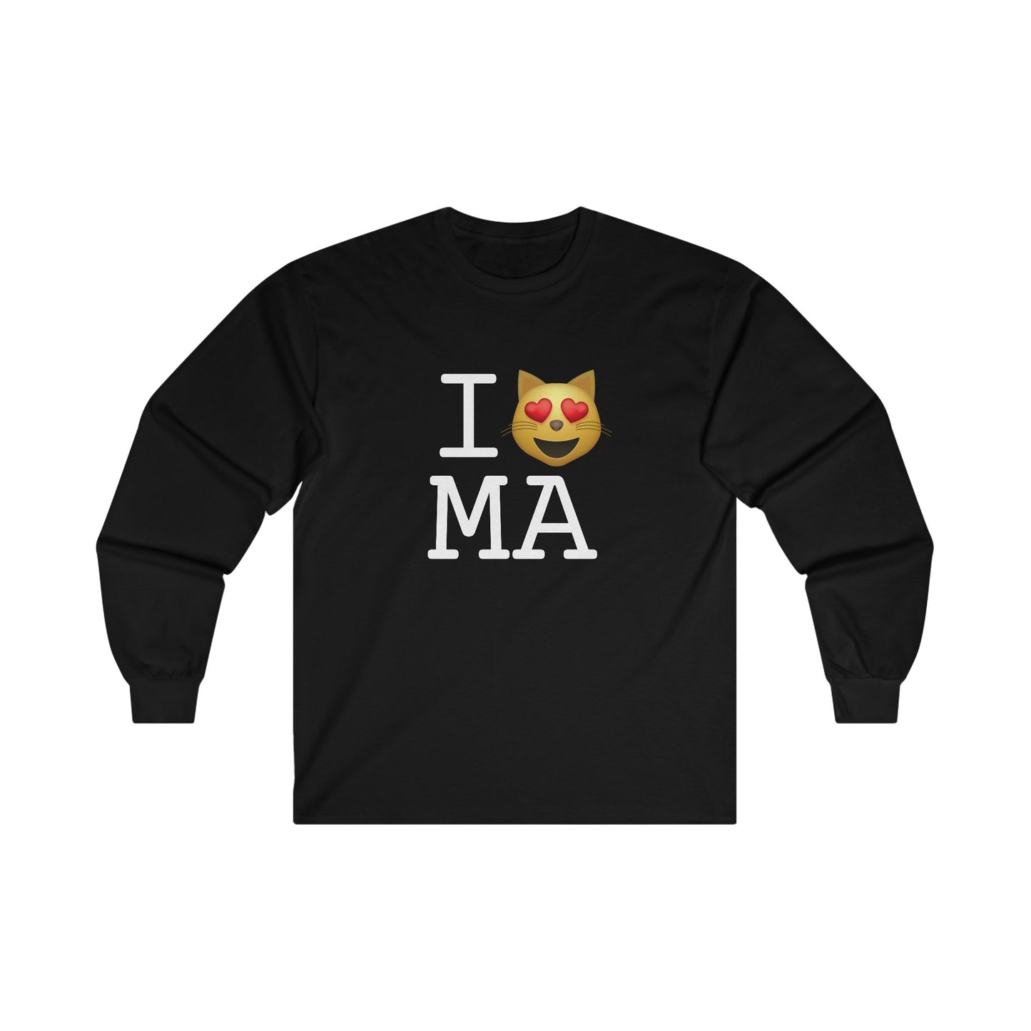 "I'm a Cat that Loves Massachusetts" Long Sleeve Shirt