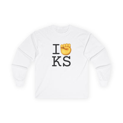 "I Raise my Fist with Kansas" Long Sleeve Shirt