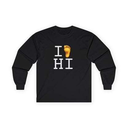 "I Foot Hawaii" Long Sleeve Shirt