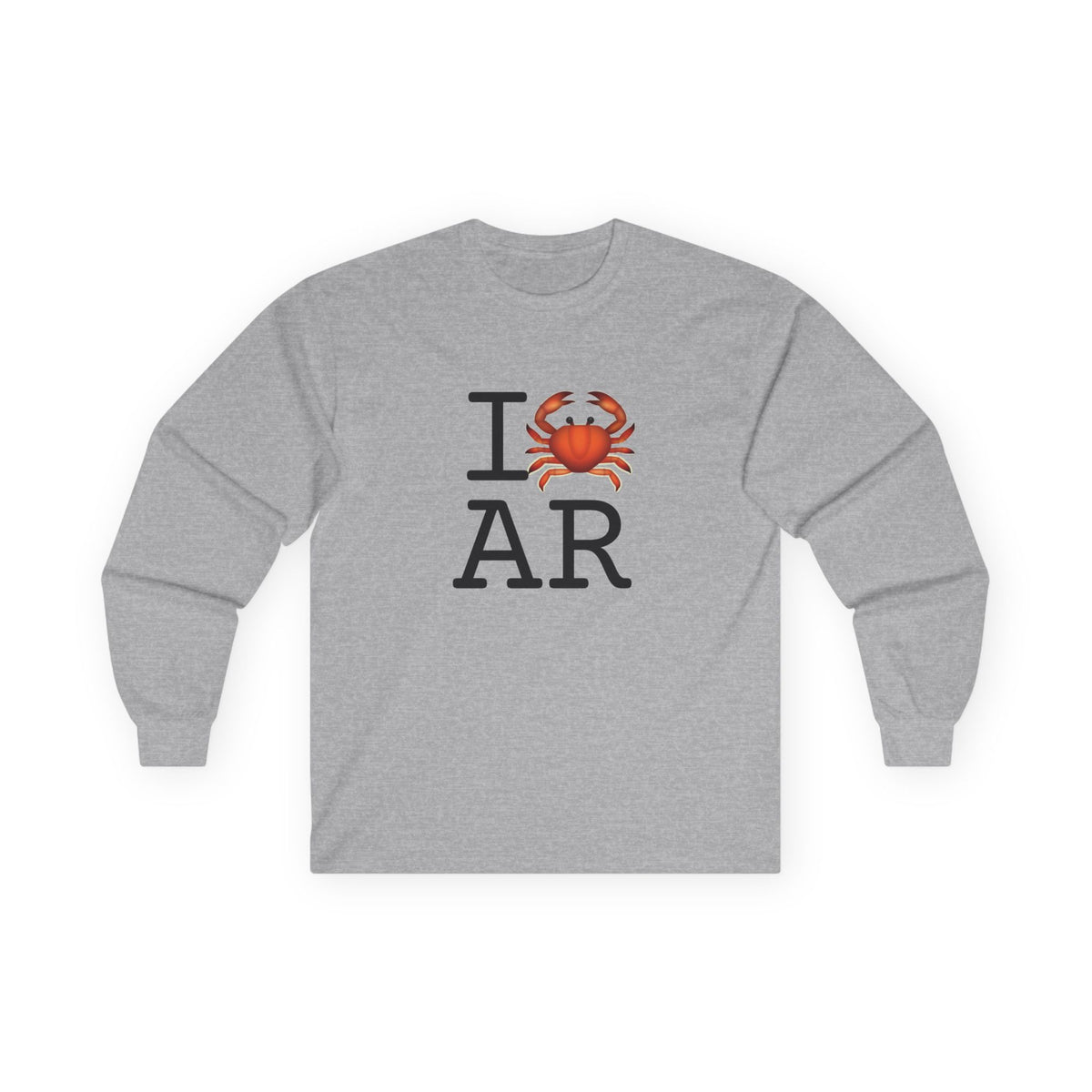 "I Crab Arkansas" Long Sleeve Shirt