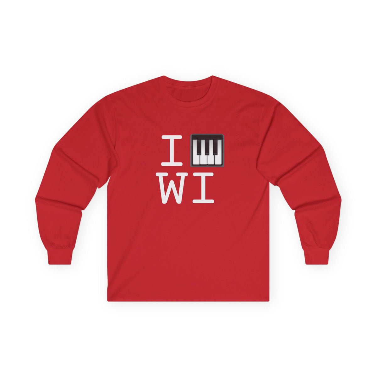 "I Piano Wisconsin" Long Sleeve Shirt
