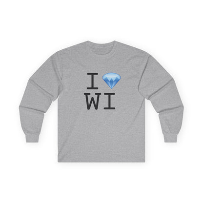 "I Diamond Wisconsin" Long Sleeve Shirt