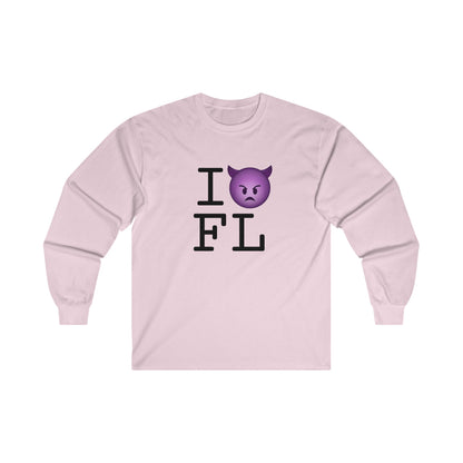 "I'm an Angry Devil about Florida" Long Sleeve Shirt