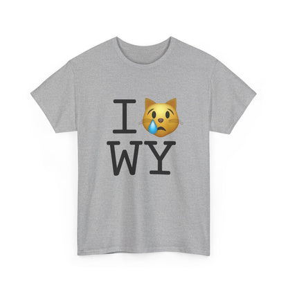 "I'm a Crying Cat about Wyoming" Tee