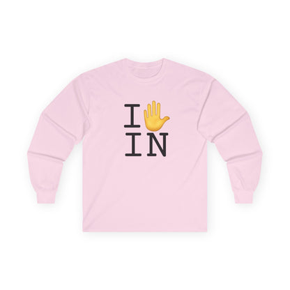 "I Stop (Raised Hand) Indiana" Long Sleeve Shirt