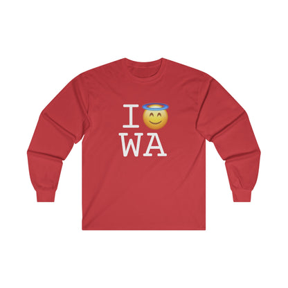 "I'm an Angel in Washington" Long Sleeve Shirt