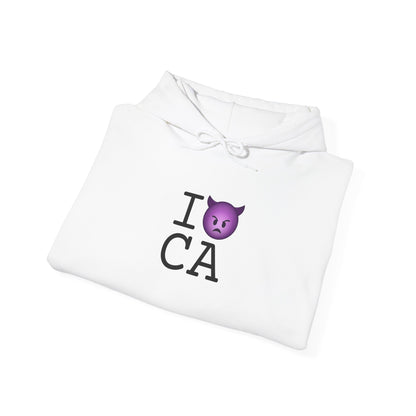 "I'm an Angry Devil about California" Hoodie