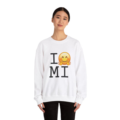 "I Hug Michigan" Sweatshirt