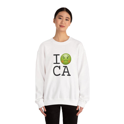 "I'm Nauseous about California" Sweatshirt