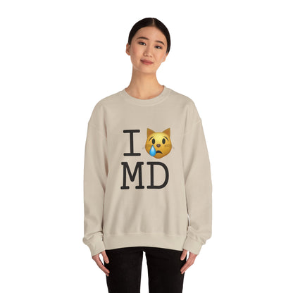 "I'm a Crying Cat about Maryland" Sweatshirt