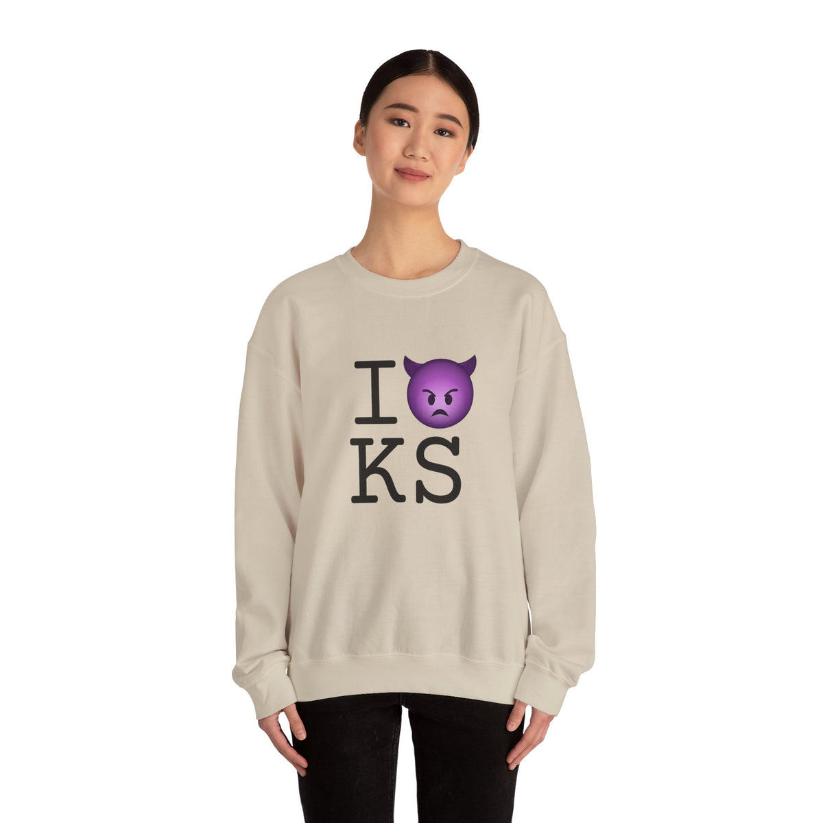 "I'm an Angry Devil about Kansas" Sweatshirt